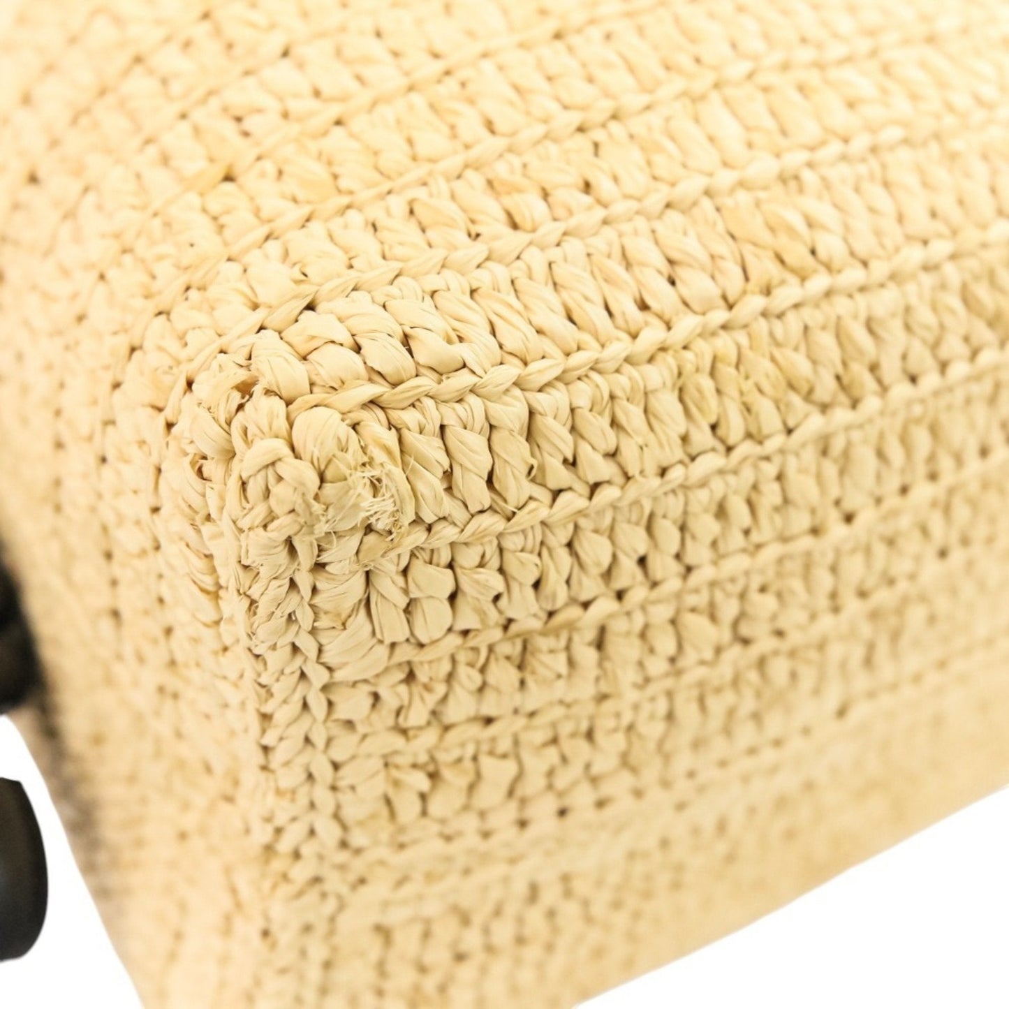 Loewe Black Raffia Shoulder Bag Tote Bag (Pre-Owned)