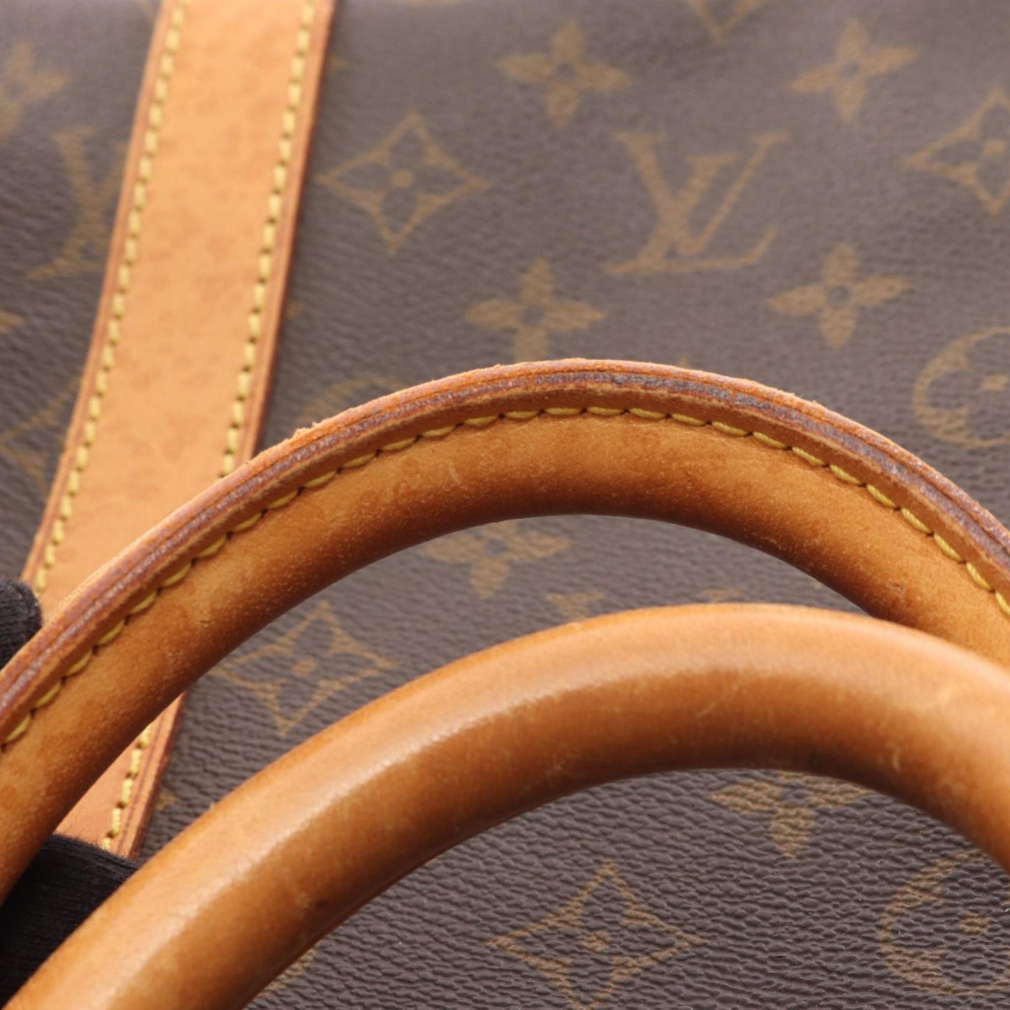 Louis Vuitton Brown Pvc Leather Boston Bag (Pre-Owned)