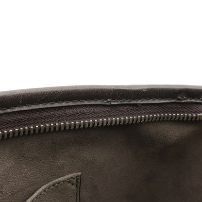 Gucci Beige Brown Dark Brown Gg Supreme Canvas Leather Handbag Shoulder Bag Tote Bag (Pre-Owned)