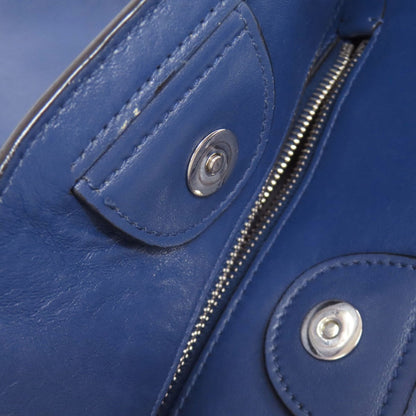 Miu Miu Navy Leather Tote Bag (Pre-Owned)