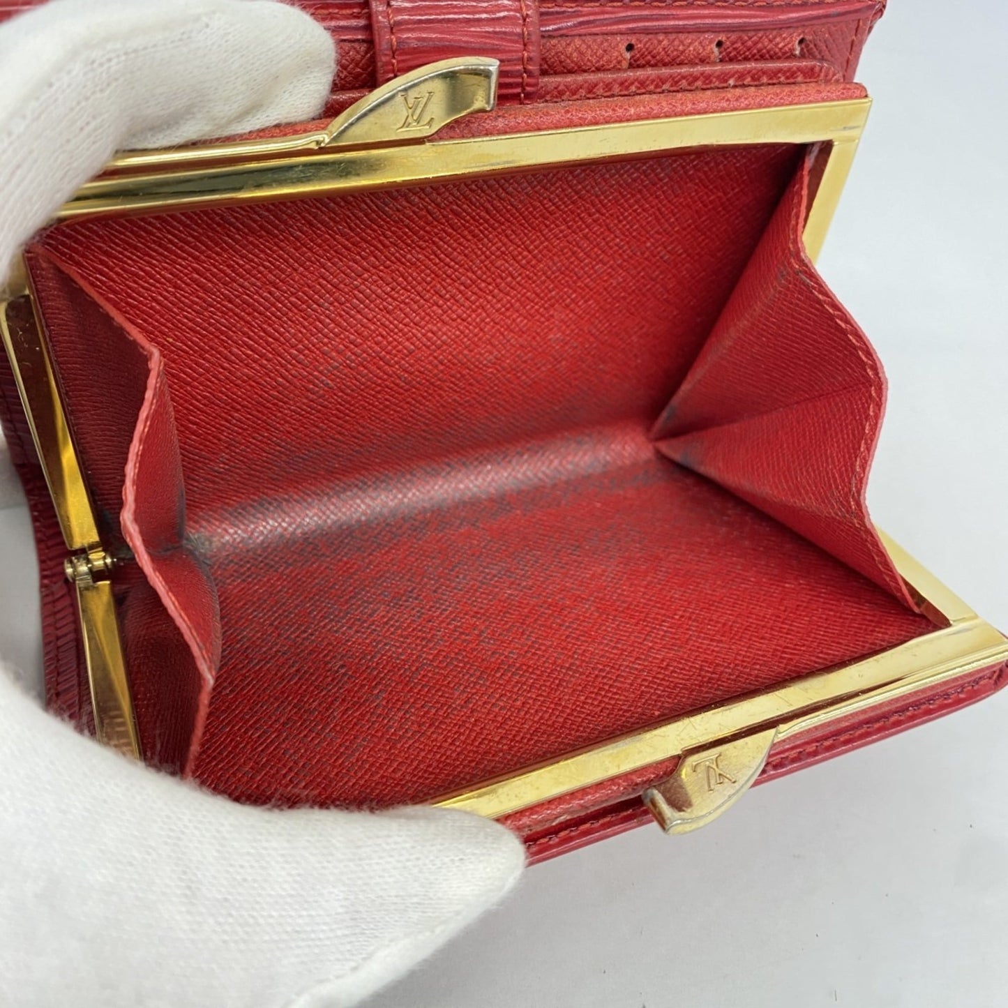 Louis Vuitton Castilian Red Wallet (Bi-Fold) (Pre-Owned)