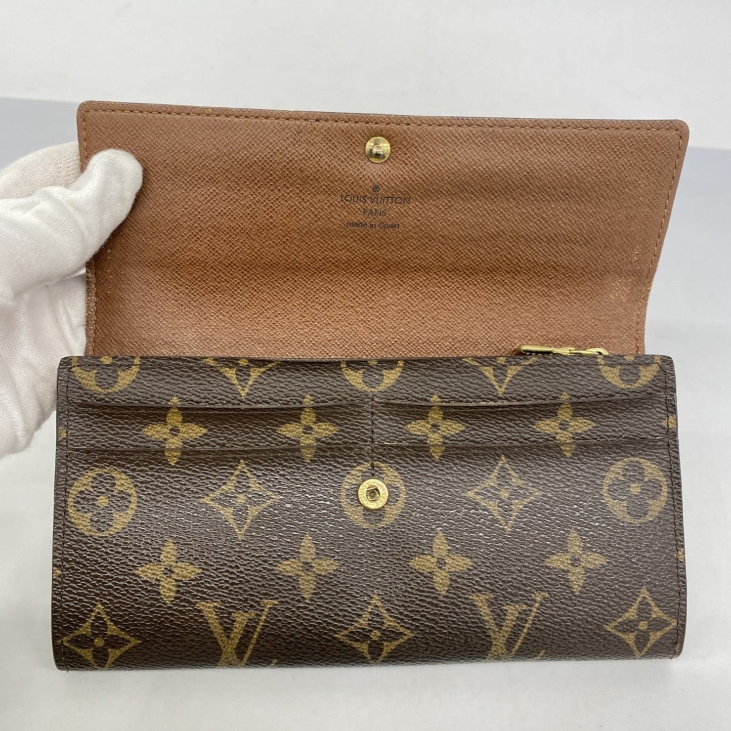 Louis Vuitton Brown Long Wallet (Bi-Fold) (Pre-Owned)