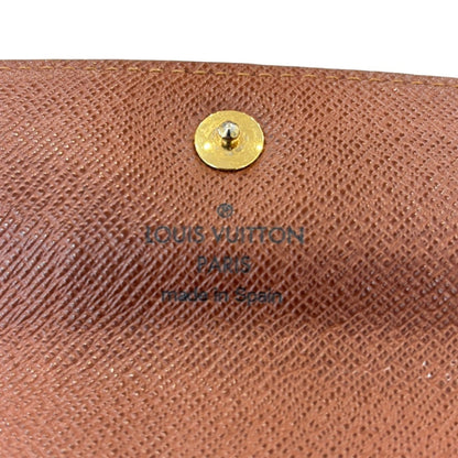 Louis Vuitton Brown Monogram Wallet (Tri-Fold) (Pre-Owned)