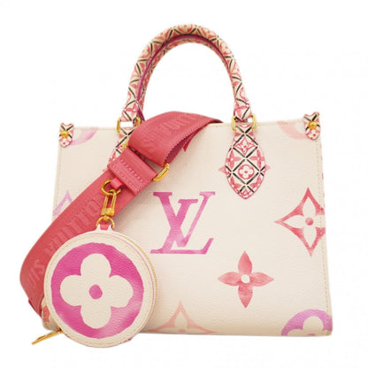 Louis Vuitton Pink White Handbag (Pre-Owned)