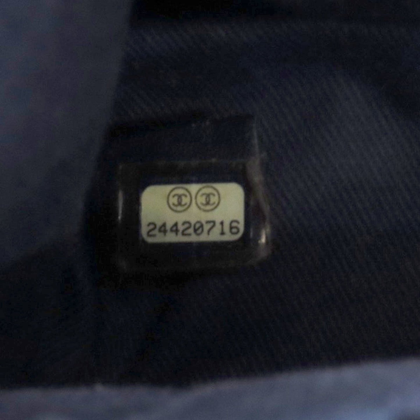 Chanel Navy Leather Tote Bag (Pre-Owned)