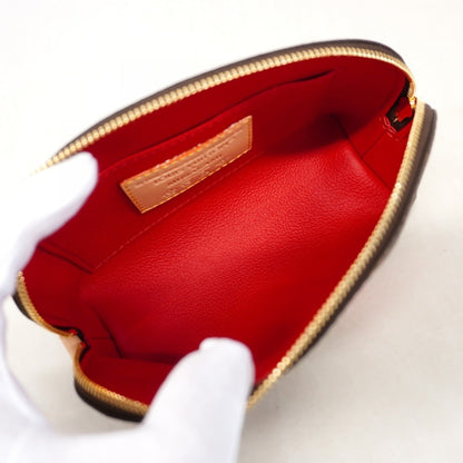 Louis Vuitton Brown Red Color Pouch (Pre-Owned)