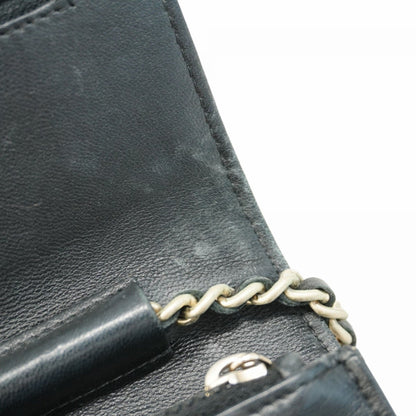 Chanel Black Leather Chain/Shoulder Wallet (Pre-Owned)