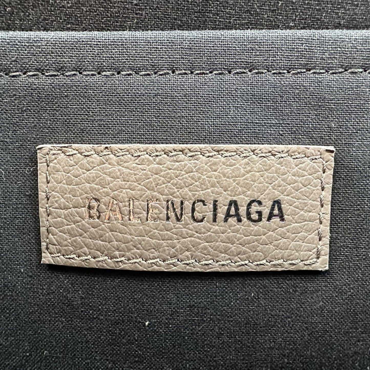 Balenciaga Gray Leather Tote Bag (Pre-Owned)