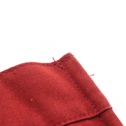 Hermes Red Color Canvas Toile H Tote Bag (Pre-Owned)