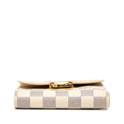 Louis Vuitton White Pvc Leather Wallet (Bi-Fold) (Pre-Owned)