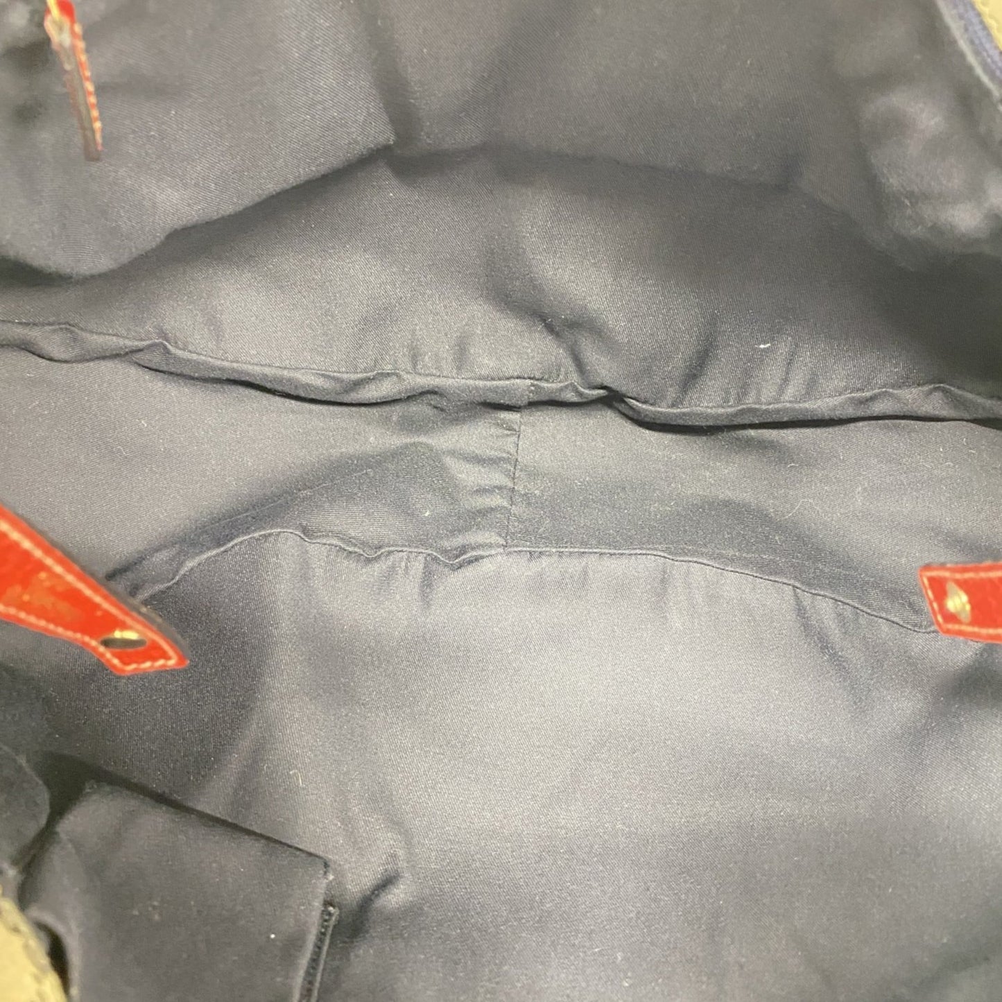 Gucci Red Color Leather Tote Bag (Pre-Owned)