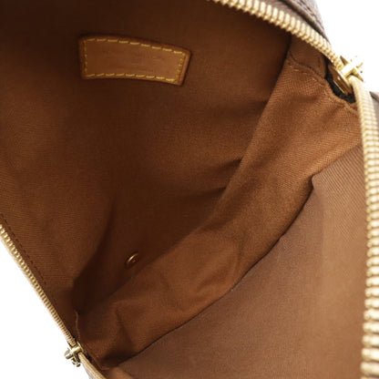 Louis Vuitton Brown Pvc Pochette Shoulder Bag Sling Bag (Pre-Owned)