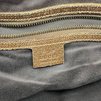 Gucci Beige Brown Canvas Tote Bag (Pre-Owned)