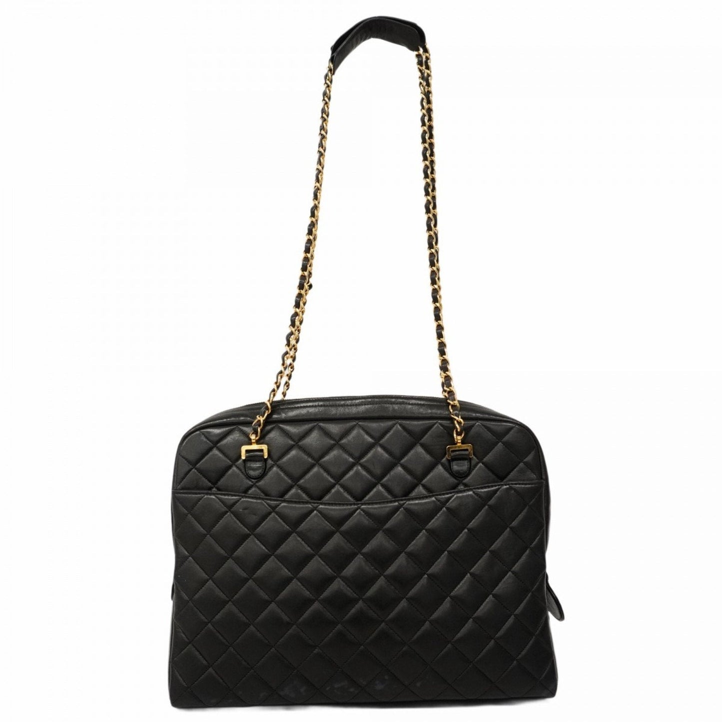 Chanel Black Leather Tote Bag (Pre-Owned)