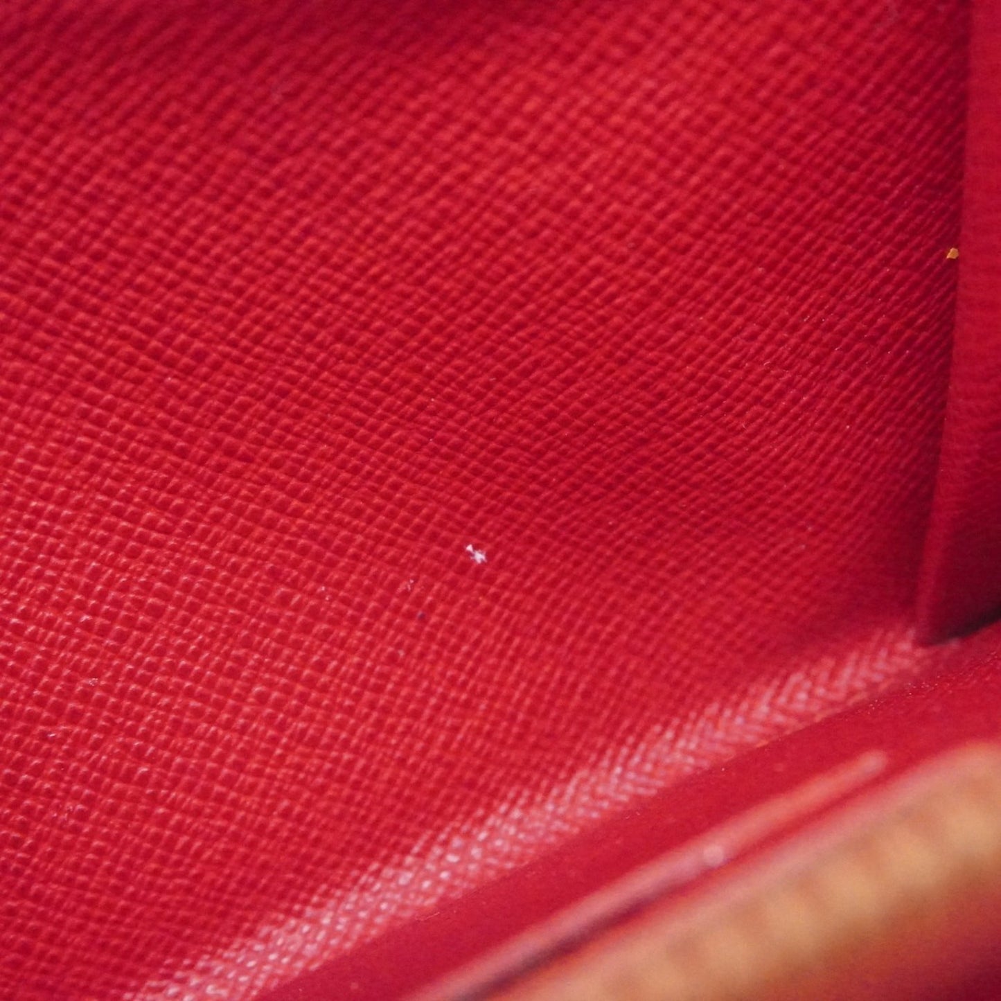 Louis Vuitton Brown Red Color Long Wallet (Bi-Fold) (Pre-Owned)