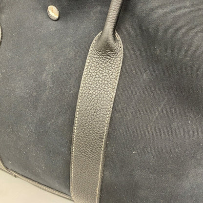Hermes Black Toile Officier Tote Bag (Pre-Owned)