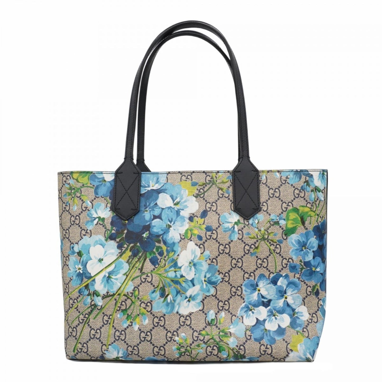 Gucci Blue Navy Pvc Tote Bag (Pre-Owned)