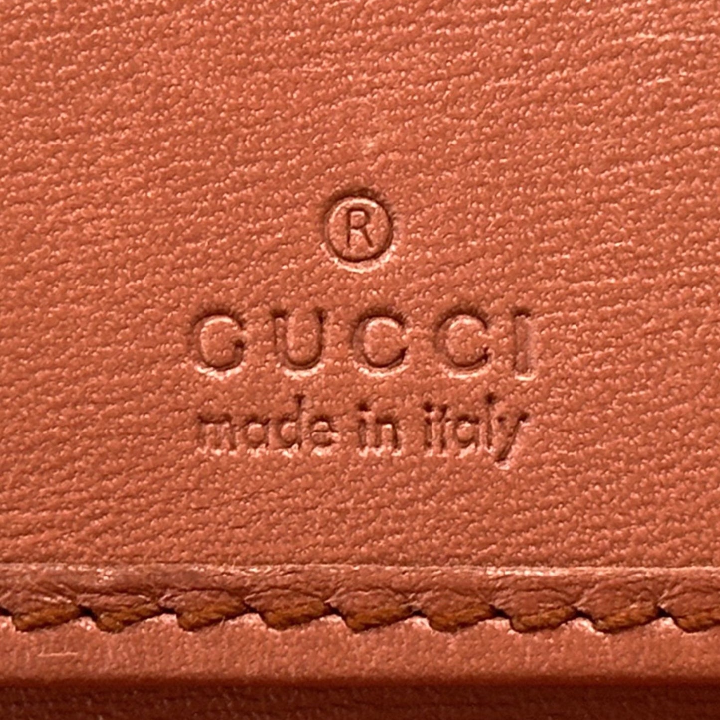 Gucci Brown Red Color Gg Supreme Wallet (Tri-Fold) (Pre-Owned)