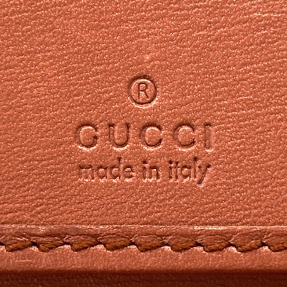 Gucci Brown Red Color Gg Supreme Wallet (Tri-Fold) (Pre-Owned)