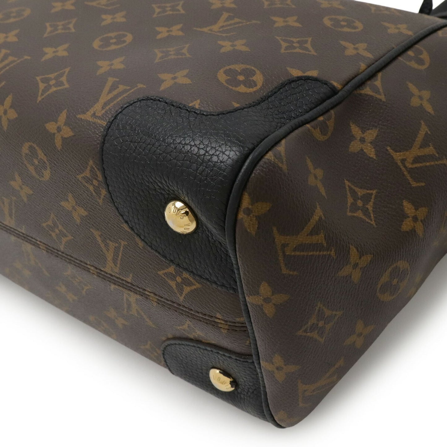 Louis Vuitton Monogram Black Noir Monogram Leather Shoulder Bag Tote Bag (Pre-Owned)