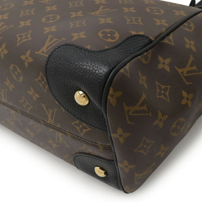 Louis Vuitton Monogram Black Noir Monogram Leather Shoulder Bag Tote Bag (Pre-Owned)