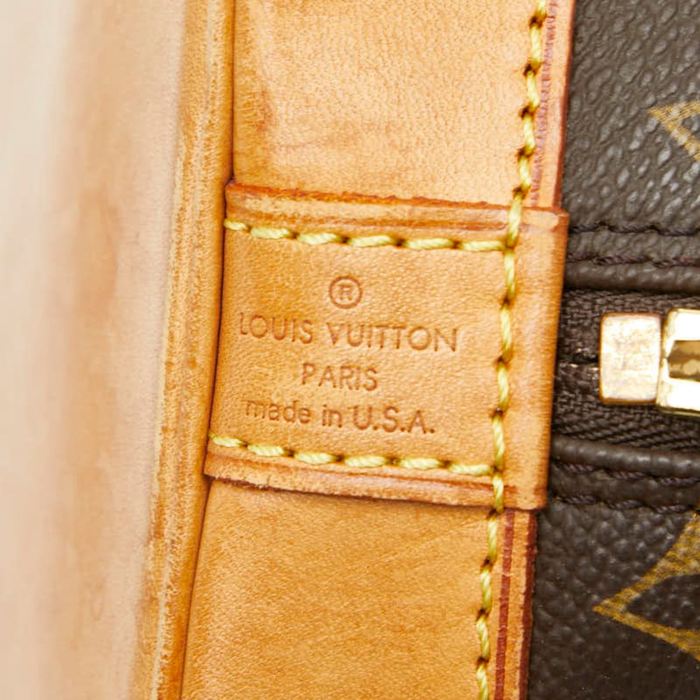 Louis Vuitton Brown Pvc Leather Handbag (Pre-Owned)