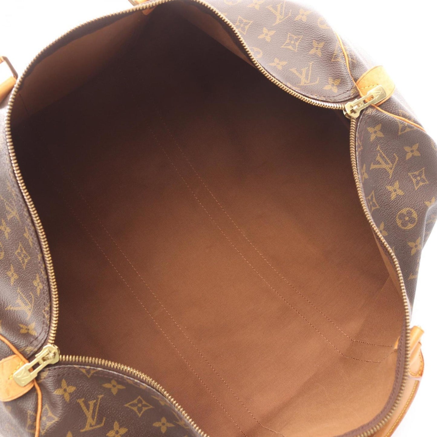 Louis Vuitton Brown Pvc Leather Boston Bag (Pre-Owned)