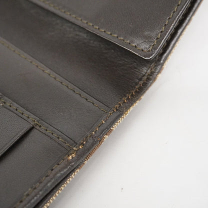 Gucci Brown Canvas Long Wallet (Bi-Fold) (Pre-Owned)