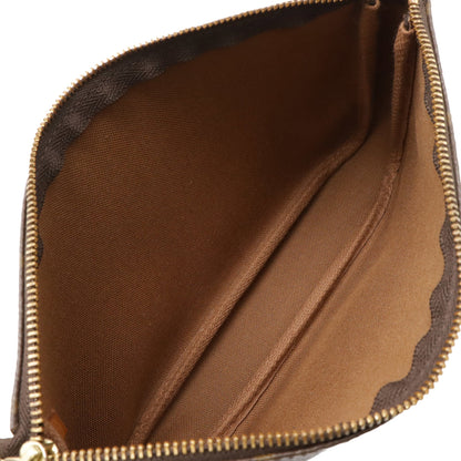 Louis Vuitton Brown Pvc Handbag Pochette Pouch (Pre-Owned)
