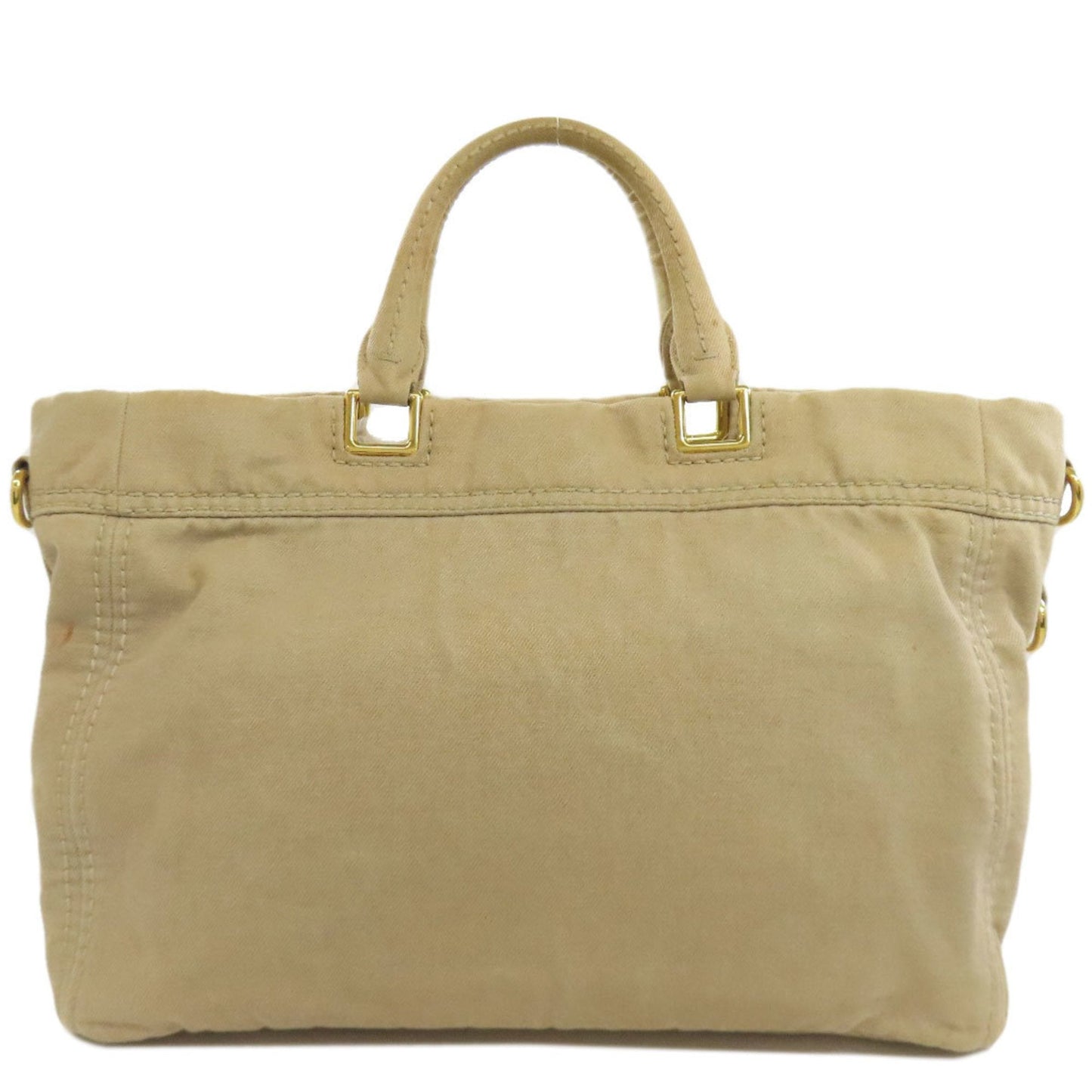 Prada Brown Denim Tote Bag (Pre-Owned)