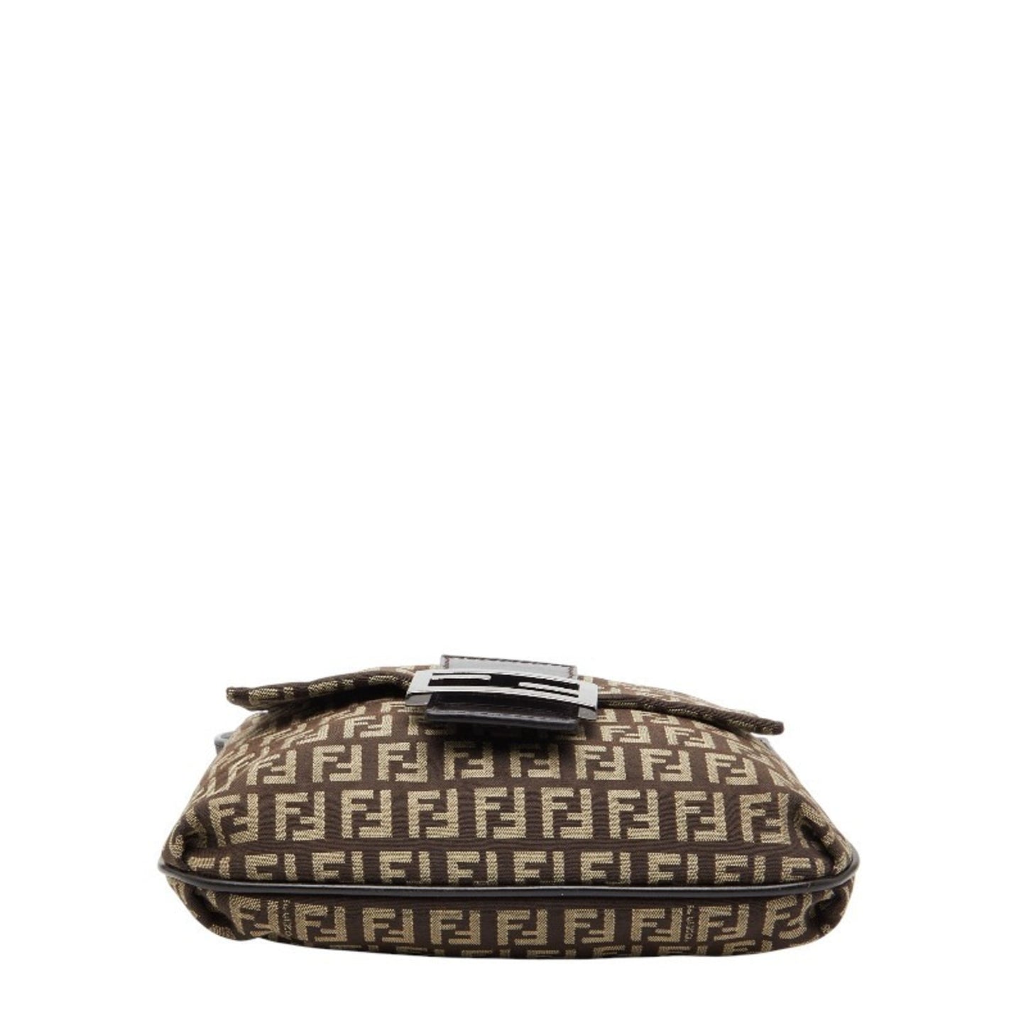 Fendi Brown Canvas Leather Shoulder Bag (Pre-Owned)