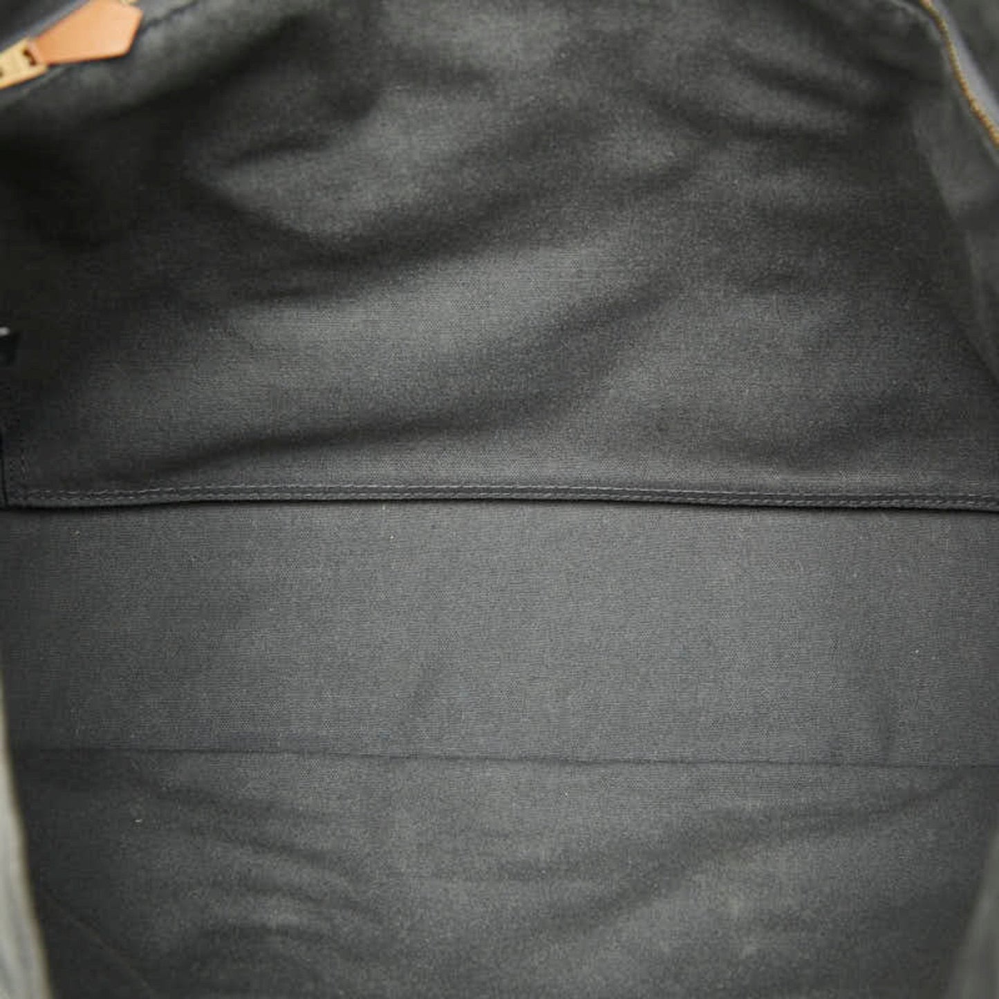 Hermes Black Gray Canvas Handbag Tote Bag (Pre-Owned)