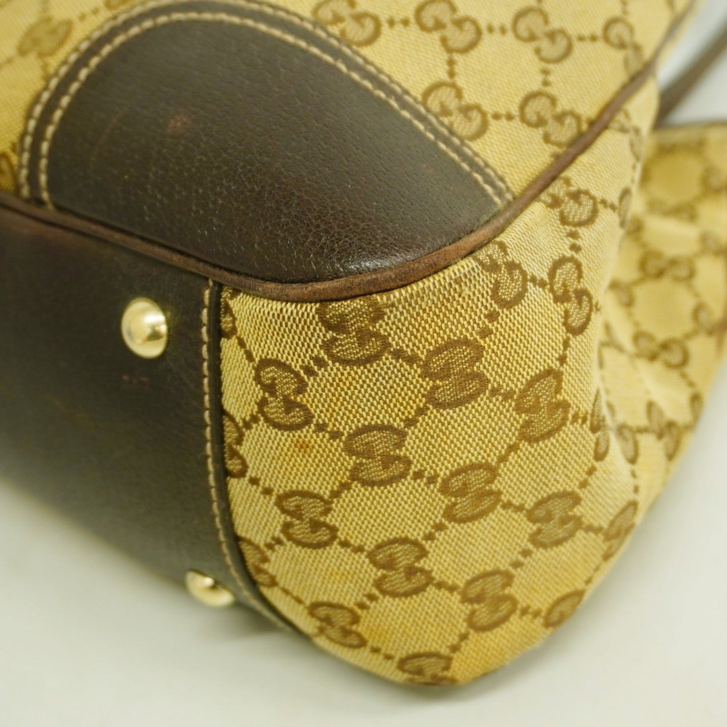 Gucci Brown Canvas Tote Bag (Pre-Owned)