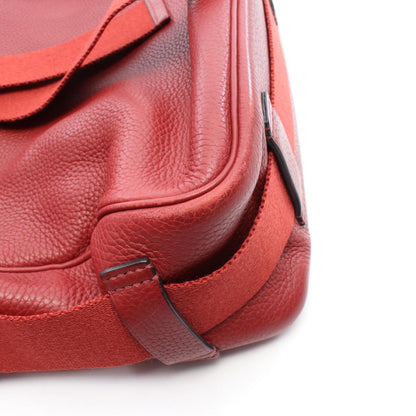 Hermes Red Color Rouge Garance Taurillon Clemence Leather Shoulder Bag (Pre-Owned)