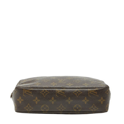 Louis Vuitton Brown Pvc Leather Clutch Bag (Pre-Owned)