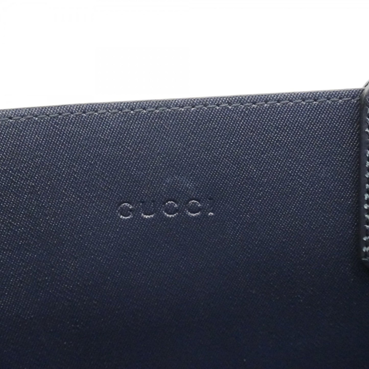 Gucci Blue Navy Pvc Tote Bag (Pre-Owned)