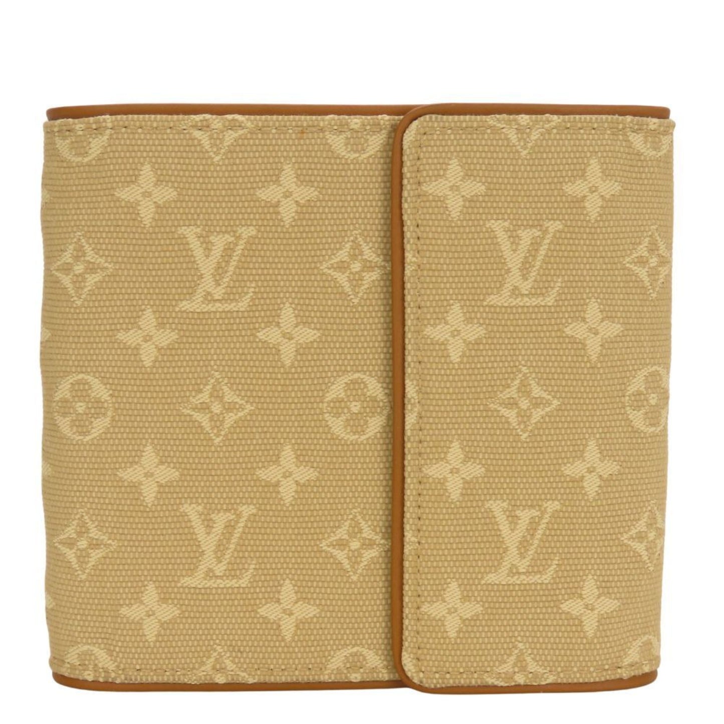 Louis Vuitton Beige Monogram Mini Wallet (Tri-Fold) (Pre-Owned)