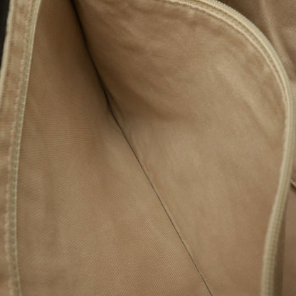 Chanel Black White Leather Shoulder Bag Tote Bag (Pre-Owned)