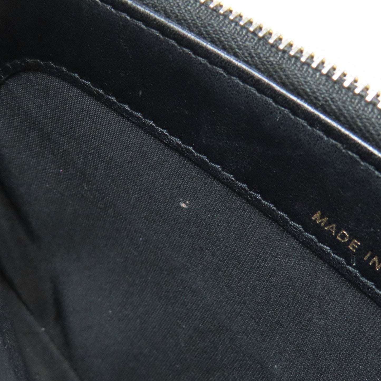 Chanel Matelasse Black Leather Chain/Shoulder Wallet (Pre-Owned)