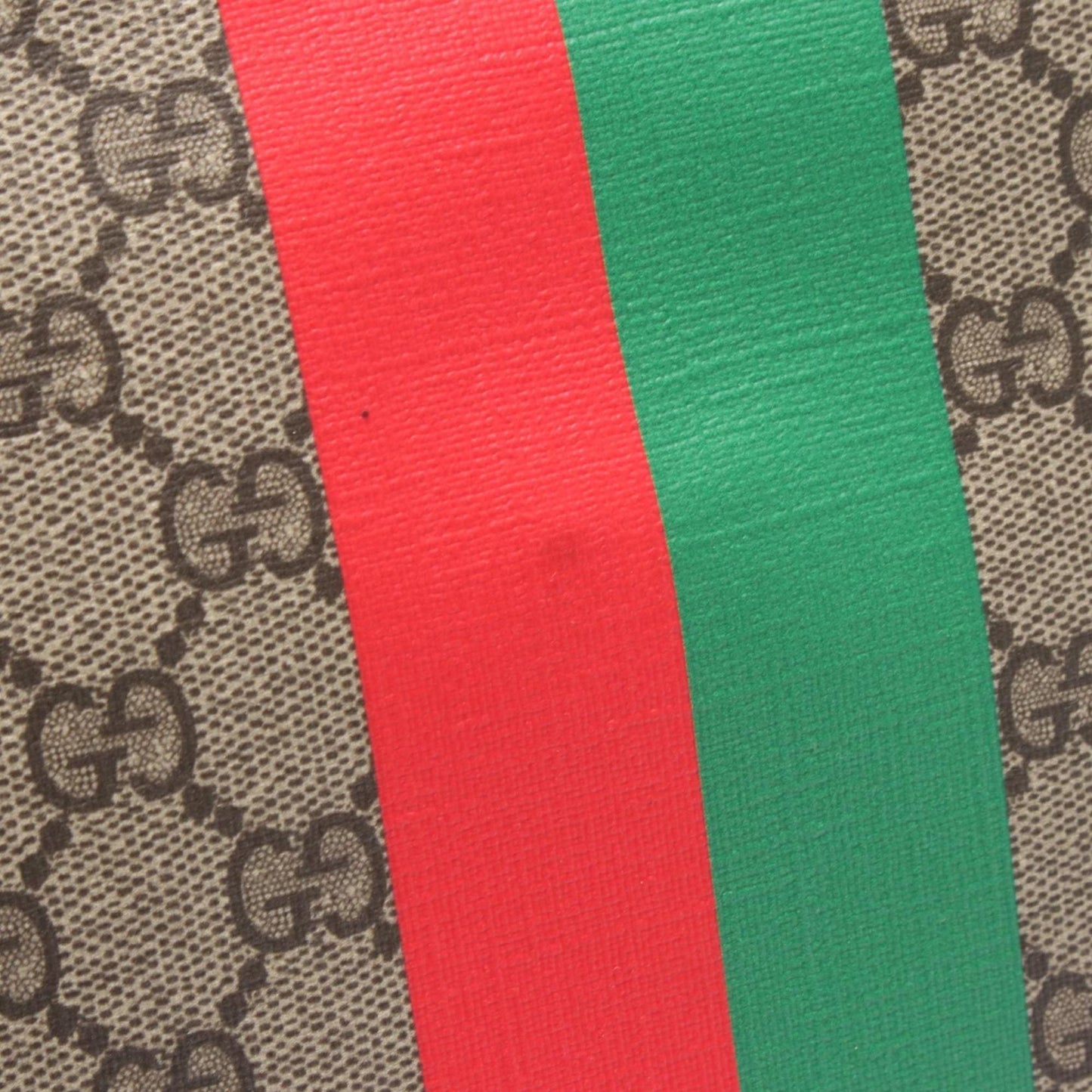 Gucci Beige Brown Multi-Color Gg Supreme Leather Handbag Tote Bag (Pre-Owned)