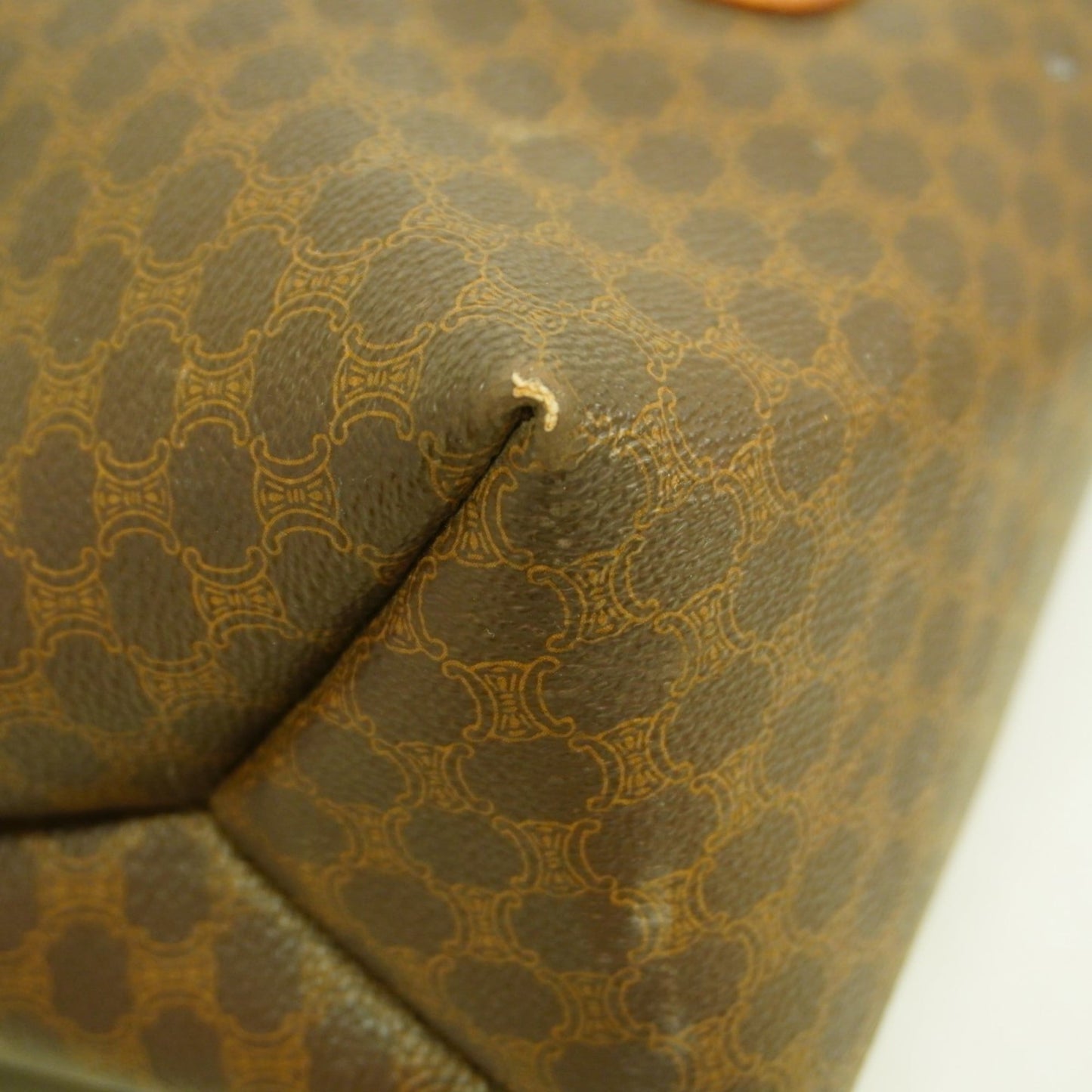 Celine Brown Pvc Tote Bag (Pre-Owned)