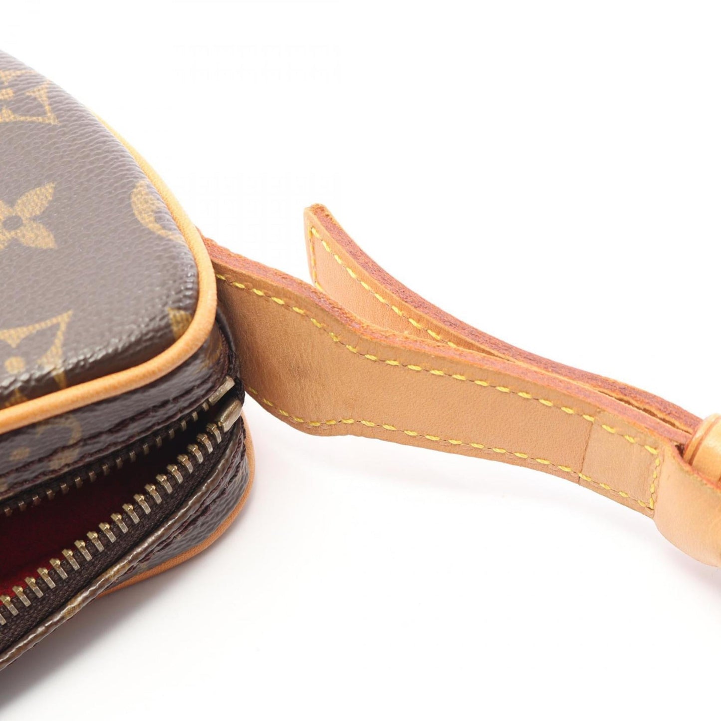 Louis Vuitton Brown Pvc Leather Pochette Shoulder Bag (Pre-Owned)