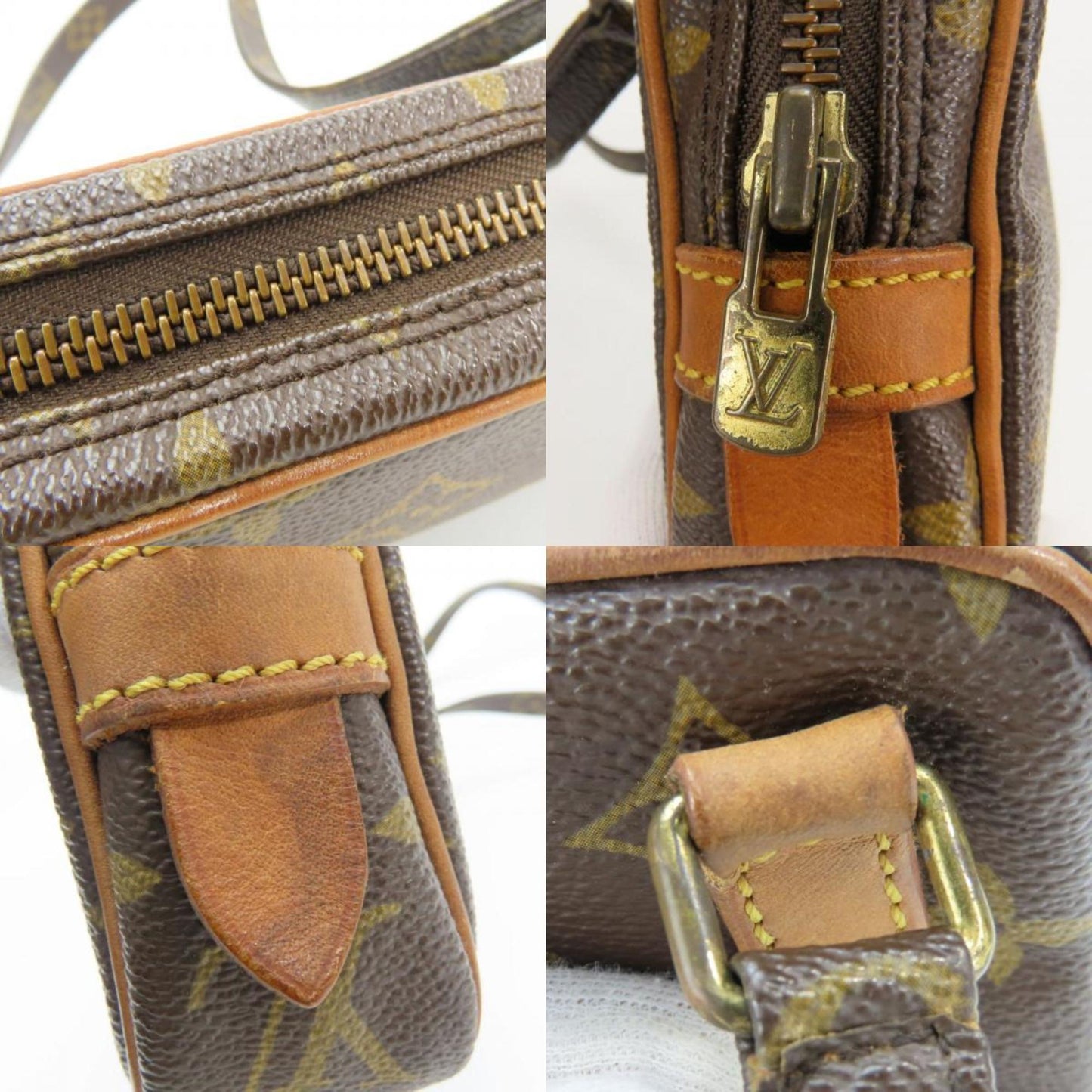 Louis Vuitton Brown Monogram Pochette Shoulder Bag (Pre-Owned)