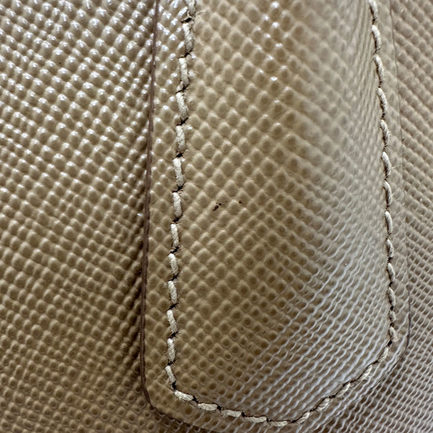 Prada Brown Camel Leather Tote Bag (Pre-Owned)