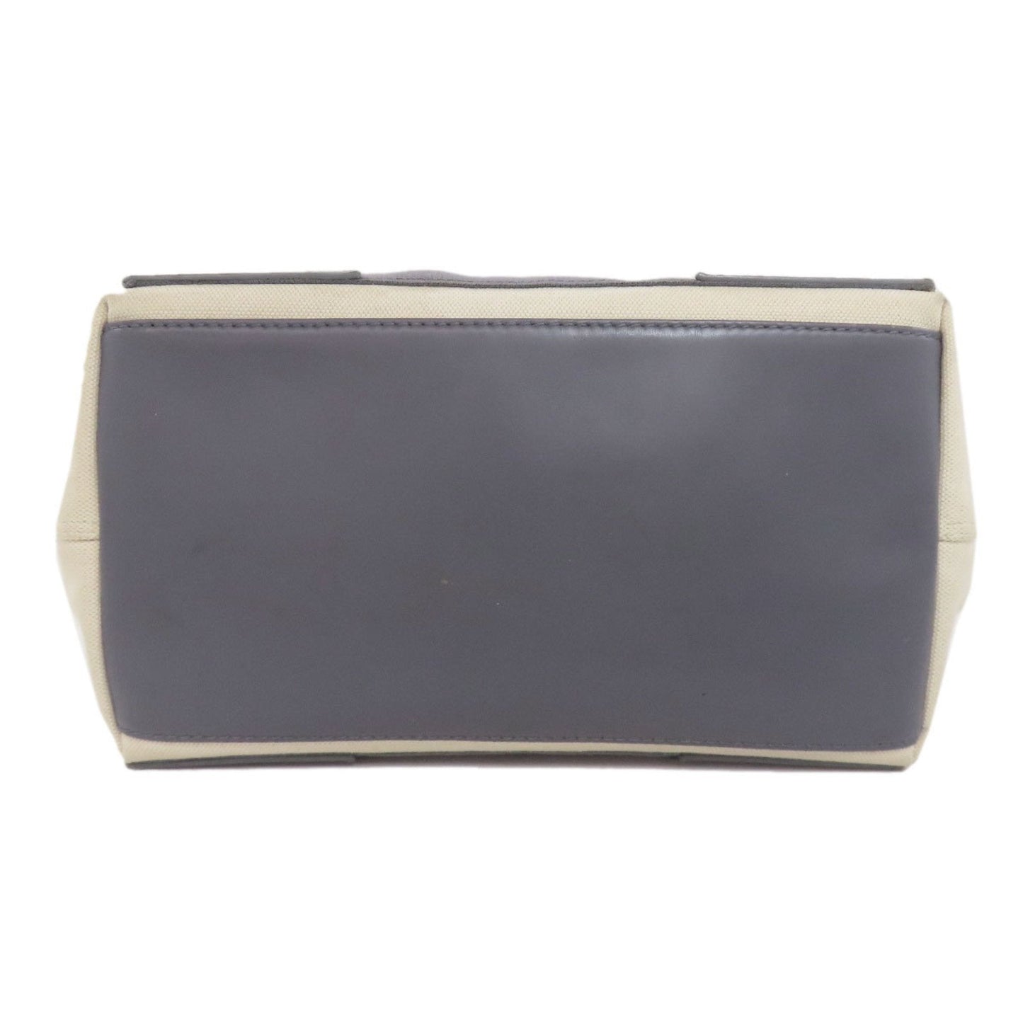 Balenciaga Gray White Canvas Tote Bag (Pre-Owned)