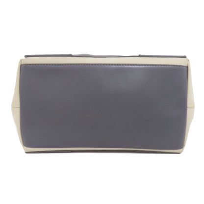 Balenciaga Gray White Canvas Tote Bag (Pre-Owned)