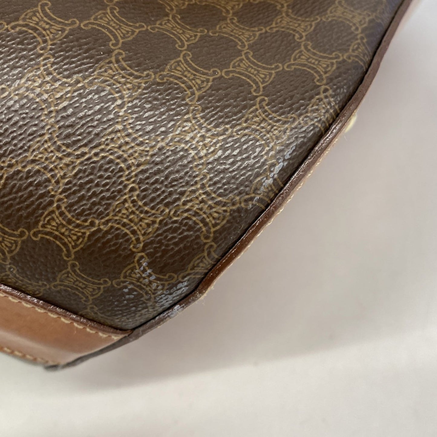 Celine Brown Pvc Tote Bag (Pre-Owned)