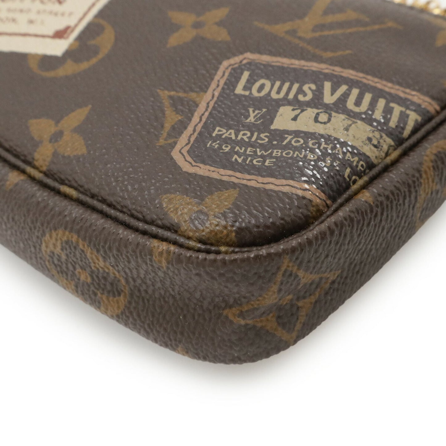 Louis Vuitton Brown Pvc Pochette Pouch (Pre-Owned)