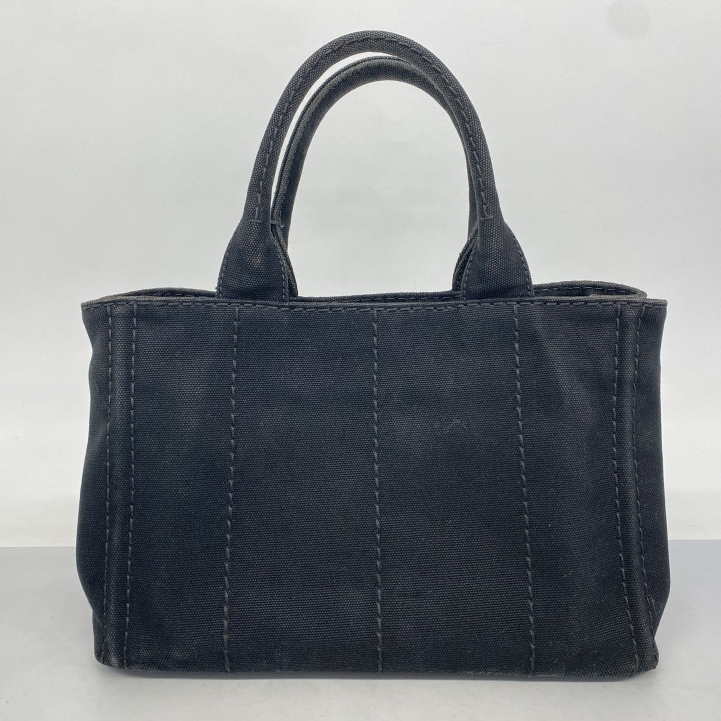 Prada Black Canvas Tote Bag (Pre-Owned)