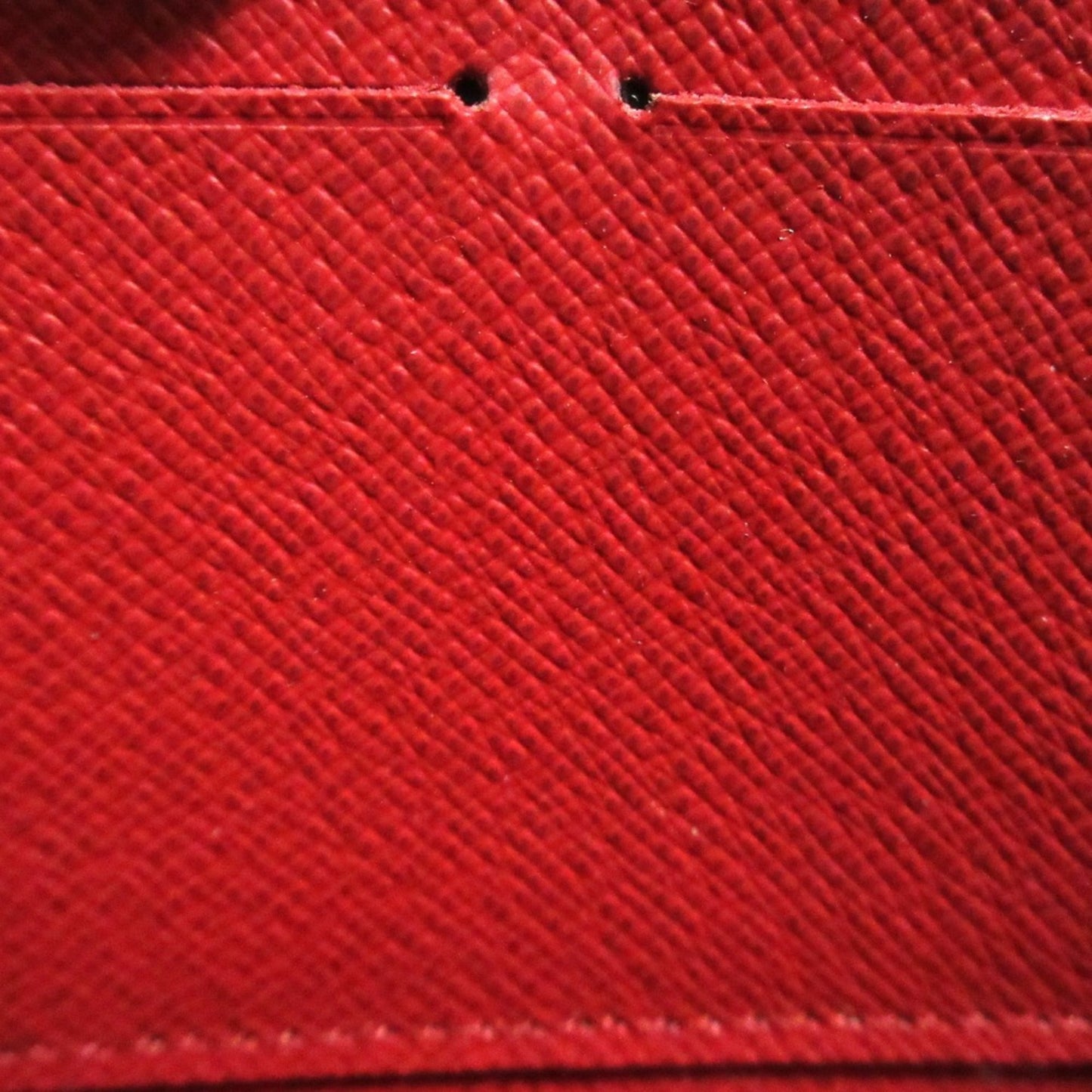 Louis Vuitton Brown Red Color Long Wallet (Bi-Fold) (Pre-Owned)